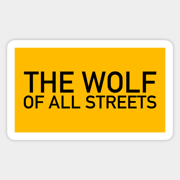 The Wolf of All Streets Sticker by Joodls